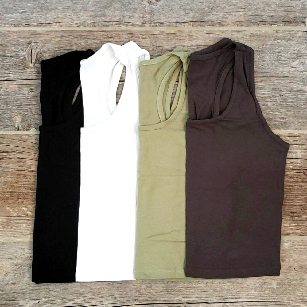 Athletic Cropped Tops (set of 4)